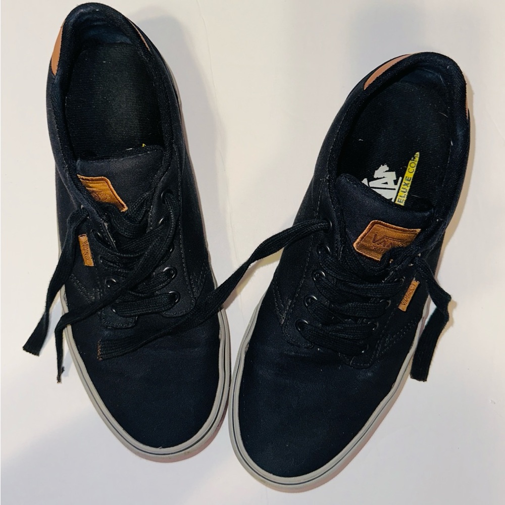 Men’s Vans Bkack with Gray Trim 9.5